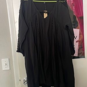 American Eagle Black Crochet Dress - NWT